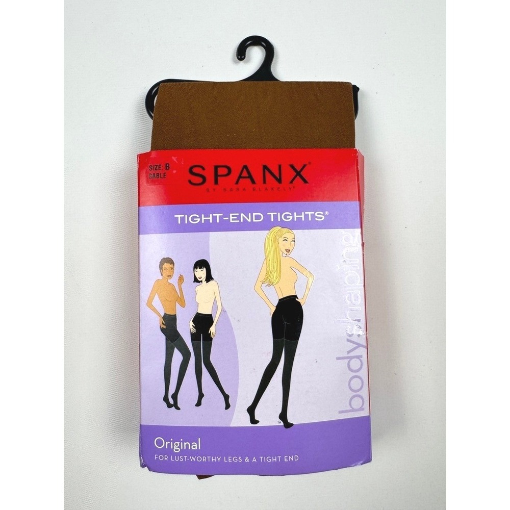 Spanx Tight-End Tights Sable Brown Size B New In Packaging